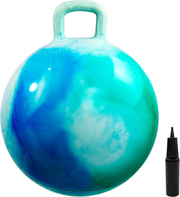 Hopper Ball, Clouds Hopping Toys for Kids, 18 Inch Bouncy Ball with Handle, Inflatable Bouncing Hoppity Hop Toys for Boys and Girls Gifts