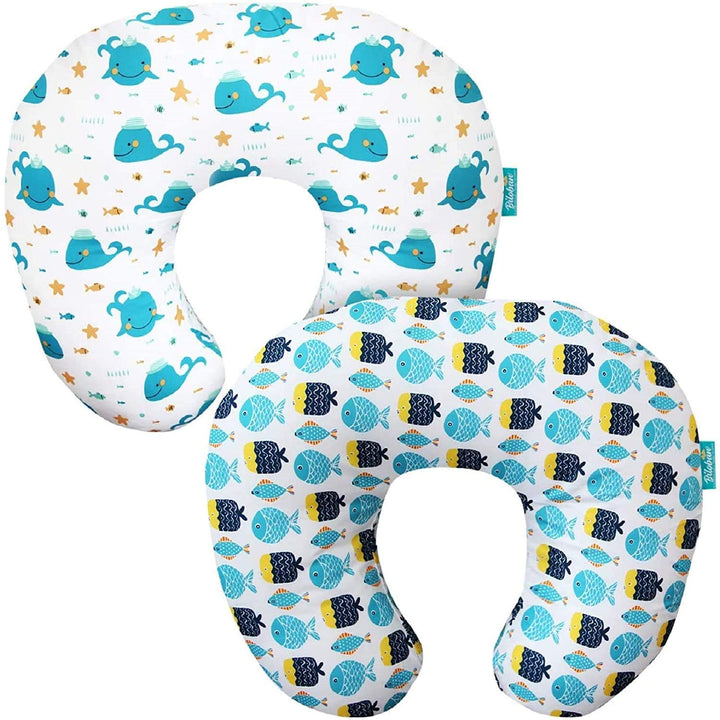 Nursing Pillow Cover 2 Pack for Breastfeeding Pillow, Ultra Soft and Cozy Nursing Slipcovers, Snug Fits for Boppy, Perfect Choice for Mom
