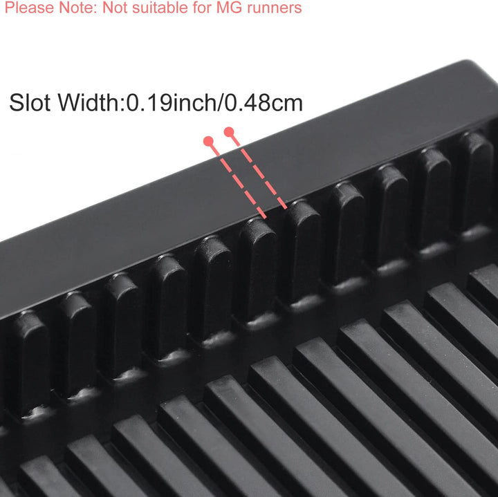 Model Pieces Shelves for Gundam,Holder Stand Organizer Rack for Gundam Model Action Figures DIY Model Making Accessories,Plastic Tool Storage Container for Gundam Hobby Model Making Parts,Black