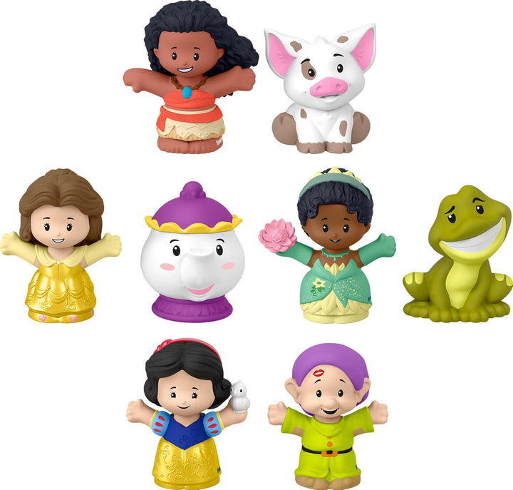 Little People Toddler Toys Disney Princess Story Duos 8-Piece Figure Set for Pretend Play Kids Ages 18+ Months
