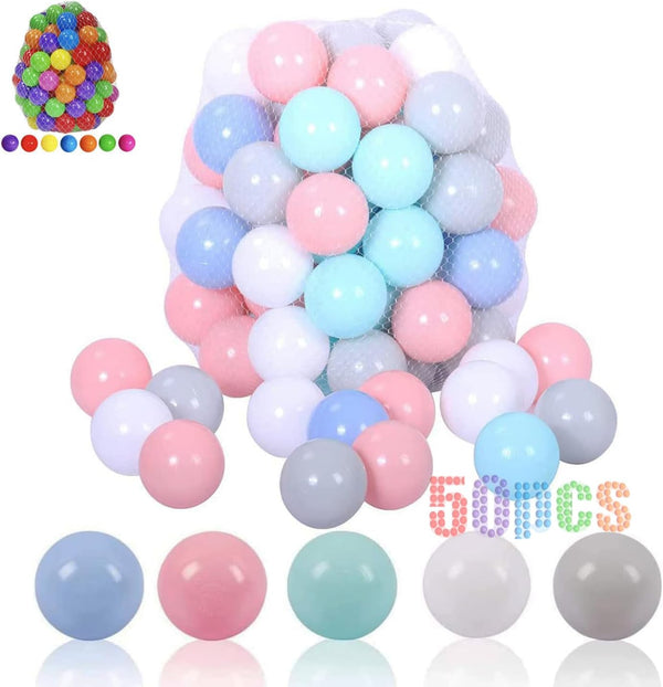50 100 200 Soft Plastic Ball Pit Balls for Kids, Gift for Baby Toddler Birthday Christmas, Ball Pit Play Tent, Baby Kiddie Pool Water Toys, Party Decoration