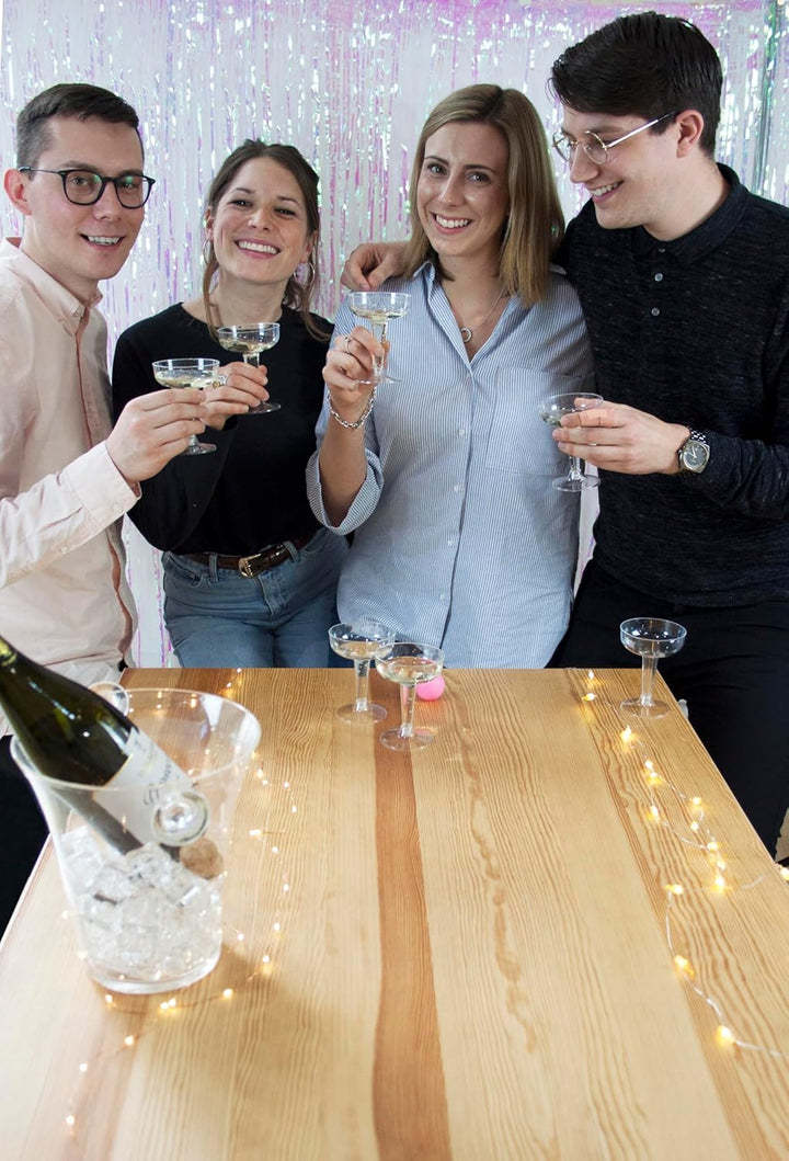 Prosecco Pong Drinking Party Game Includes Balls | Games for Bachelorette Party, Girls Night, Birthday, Bridal Shower, NYE, Christmas, 12 Glasses