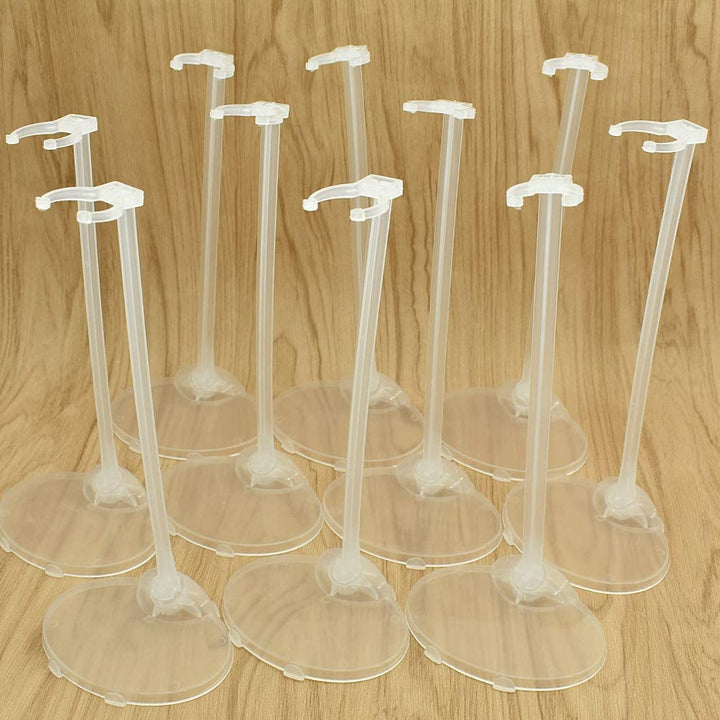 10Pcs Transparent Stand Support for Dolls Mini Display Holder