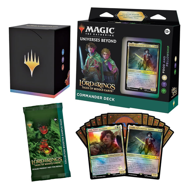 Magic the Gathering the Lord of the Rings: Tales of Middle-Earth Commander Deck 2 + Collector Booster Sample Pack