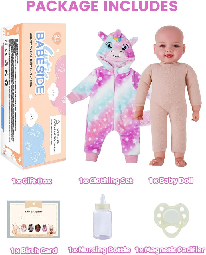Baby Dolls, 17Inch Large Realistic Cute Soft Body Baby Doll Real Life Baby Dolls with Accessories for 3+ Year Old Girls Gifts, Pretend Play, Collection