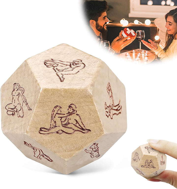 Food Dice Stocking Stuffers for Men Women Kids Adults Date Night Dice Couples Gifts for Him Her Anniversary Christmas Birthday Wedding Gifts for Men Women Him Her Boyfriend Girlfriend Husband