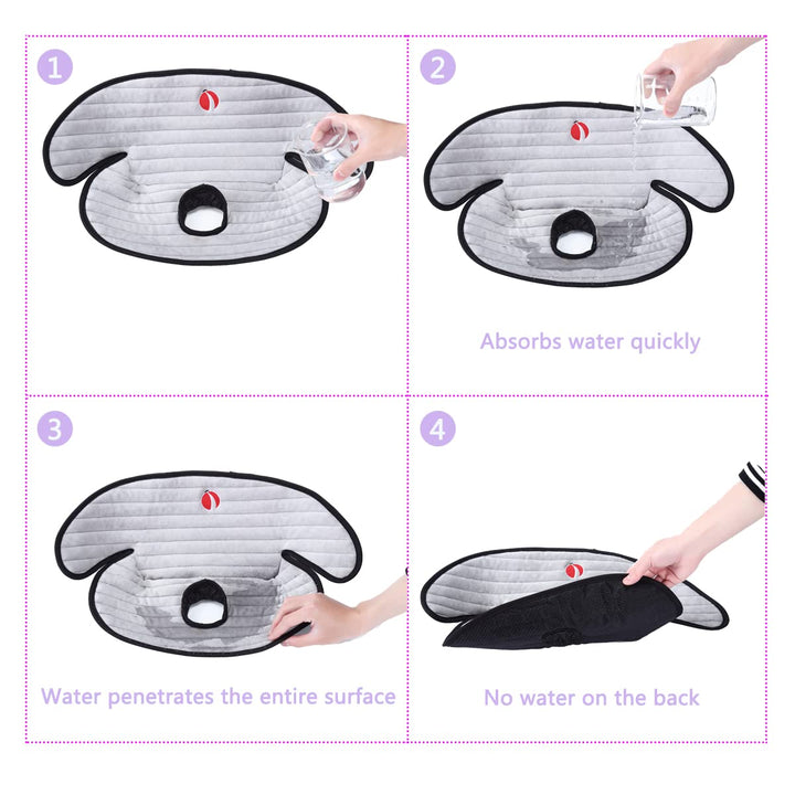 Baby Piddle Pad Car Seat Liner,Potty Training Car Seat Protector with Waterproof Liner for Child Safety Car Seat Stroller and Dinner Chair,Machine Wash and Dry (Plus-Black)