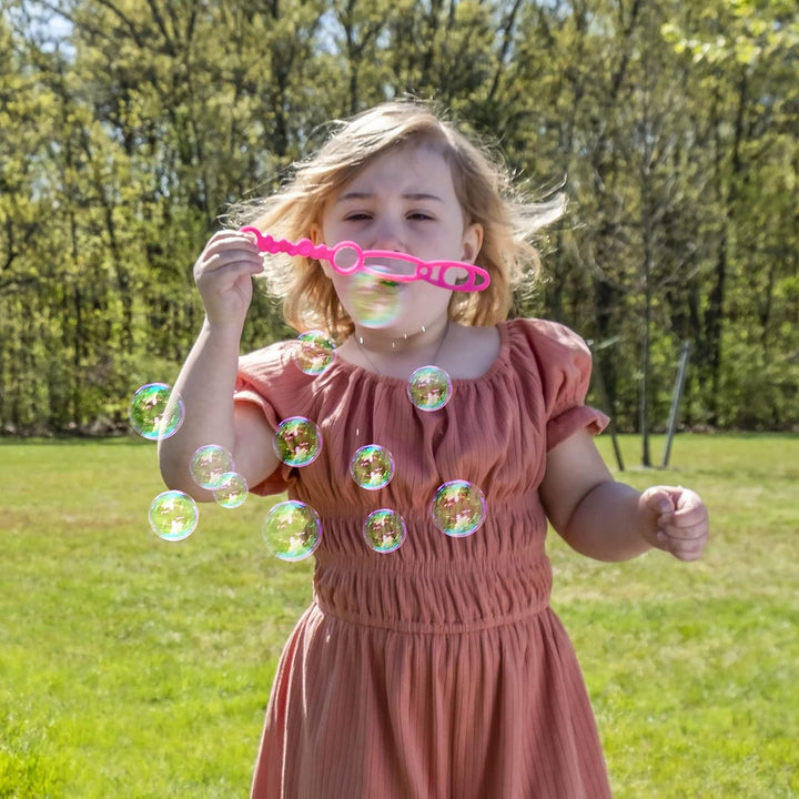 BUBBLES by  Fubbles | 64Oz Non Toxic Bubble Solution Refill for Kids | Bubble Wand Included, Colors May Vary, (12301E)
