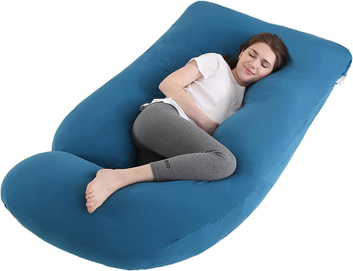 Pregnancy Pillow J-Shaped Full Body Pillow, 59 Inch with Velvet Cover Easy to Remove and Wash, Support Pregnant Women'S Backs Legs and HIPS, Improve Sleep,Pregnancy Pillow for Women ，Gray