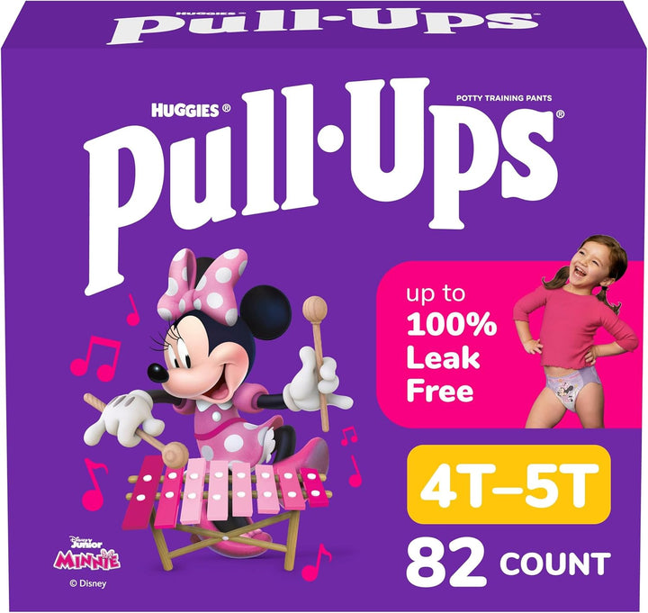 Girls' Potty Training Pants, Size 3T-4T Training Underwear (32-40 Lbs), 112 Count (4 Packs of 28)