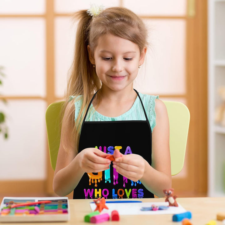 CBETF Kids  Slime Apron for Girls, Waterproof Slime Cooking Gifts