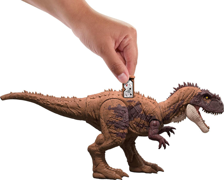Jurassic World Dinosaur Toys with Roar Sound & Attack Action, Wild Roar Posable Figures, Physical & Connected Digital Play