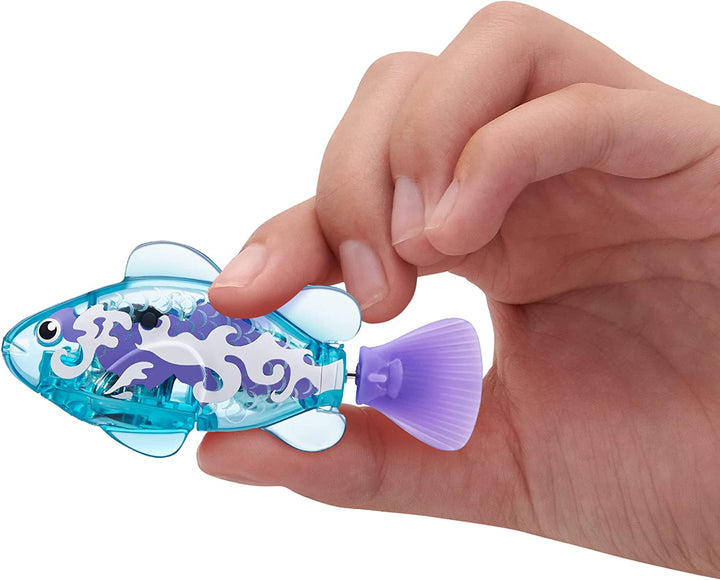 Robo Fish Robotic Swimming Fish (Teal + Orange) by  Water Activated, Changes Color, Comes with Batteries, Amazon Exclusive (2 Pack) Series 3