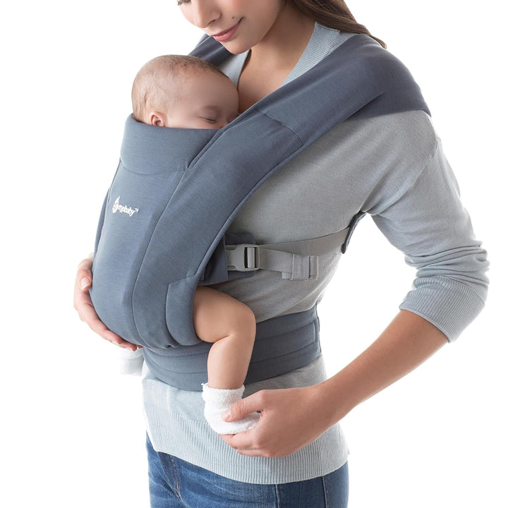 Embrace Baby Carrier Newborn to Toddler - Breathable Baby Carriers for Summer - Cozy Essentials (7-25 Pounds), Ponte Knit, Cream