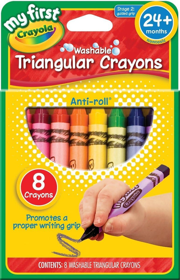My First Triangular Crayons 8Ct