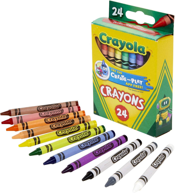 Crayons 24 Colors (Pack of 4)