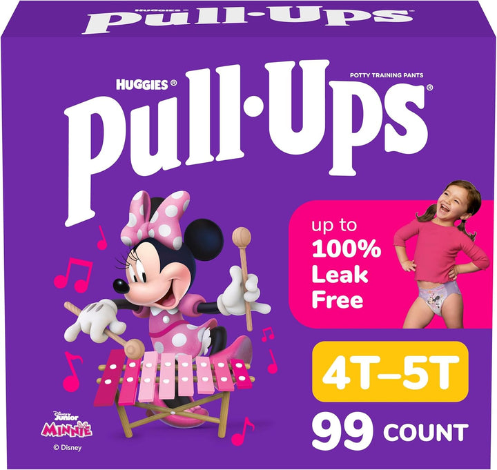 Girls' Potty Training Pants, Size 3T-4T Training Underwear (32-40 Lbs), 112 Count (4 Packs of 28)