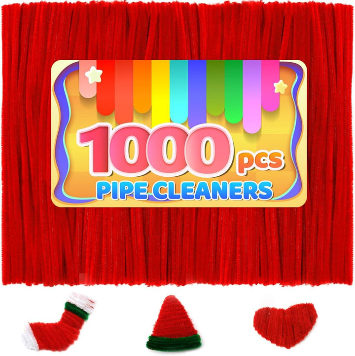 200Pcs 20Colors, Pipe Cleaners, Chenille Stems, Pipe Cleaners for Crafts, Pipe Cleaner Crafts, Art and Craft Supplies