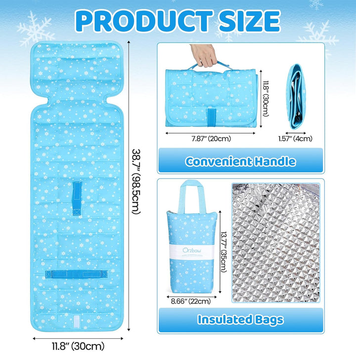 Car Seat Cooling Pad with Insulated Bag, Car Seat Cooler for Babies Toddler Kids Infant, Portable Car Cooling Seat Pad for Hot Summer to Keep Baby Comfortable