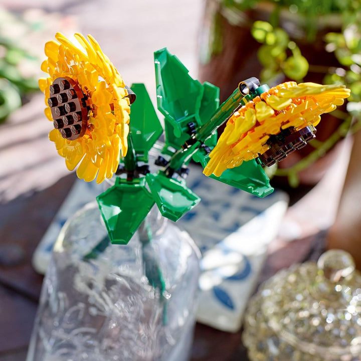 Sunflowers Building Toy for Kids, Girls and Boys Ages 8+ - Artificial Sunflowers for Home Decor and Display - Birthday Gift Idea for Lovers of Plants & Flowers - 40524