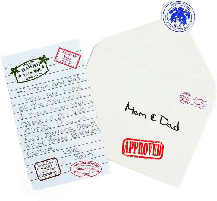 Passport Stamp Sticker Sheets - VBS Vacation Bible School Supplies/Decor - (480 Stickers)