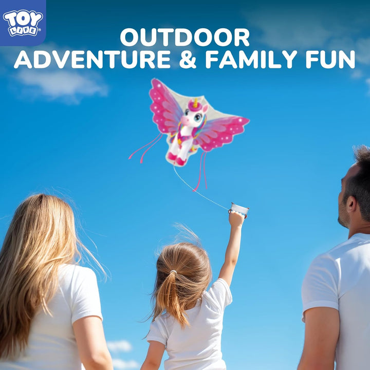 48.4'' Giant Girls Kites Easy to Fly for Kids Adults with 328.1 FT String, Beach Kite Outdoor Game outside Toys Activity, Toys for Girls, Gift for Girls Ages 4-8