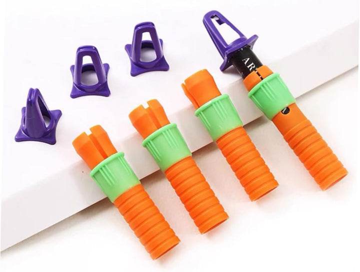 30Pcs Crayon Lengthener with Sharpener Versatile Art Pencil Holder for Oil Pastels and Crayons Drawing and Sketching Tool Built Sharpener for Convenient Use