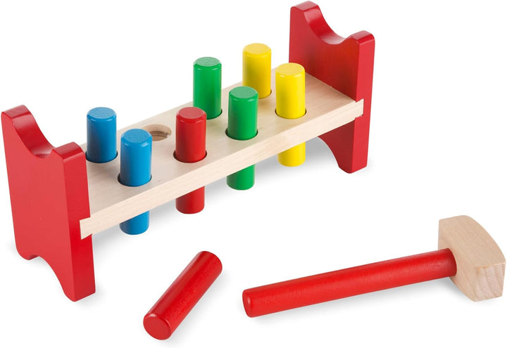 Deluxe Wooden Pound-A-Peg Toy with Hammer - FSC Certified