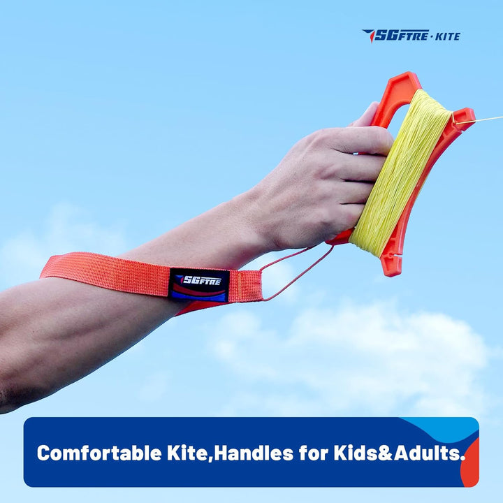 Kite String Handle 2 Pack with High,Strength Line,324Ft Kites String with Reel & Spool for Professional Outdoor Kite Flying,Durable Kites Reels for Adults (2)