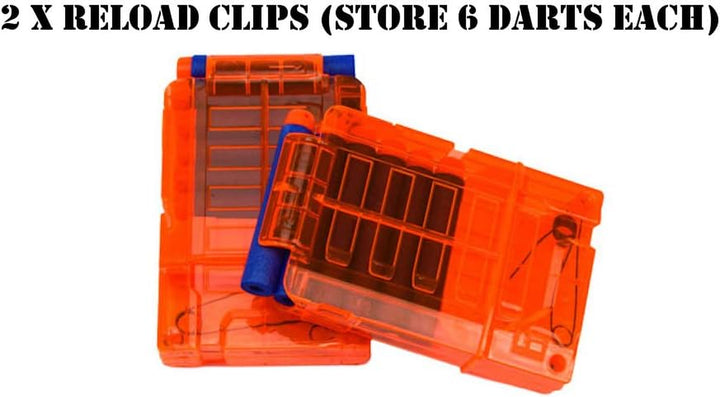 Tactical Vest Accessories Set for Nerf N-Strike Elite Series with 20 Refill Darts, 2 Quick Reload Clips, Wrist Ammo Holder, Safety Glasses, and Tube Mask