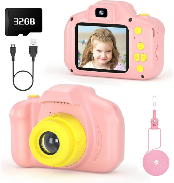 Kids MP3 Music Player for Kid Children Digital Cameras for Kids Birthday 3-9 Year Old Girls