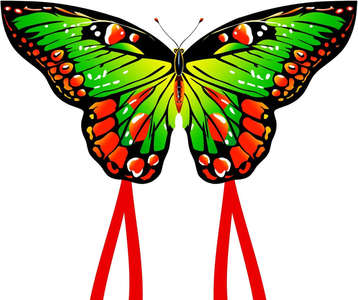 Butterfly Kites for Kids & Adults,55" X 28" Large Beginner Kite for Kids Ages 4-8,Easy to Fly for Beginners, Each Kite with 300Ft Line Handle,Beach Kites for Outdoor Activities & Family Trip