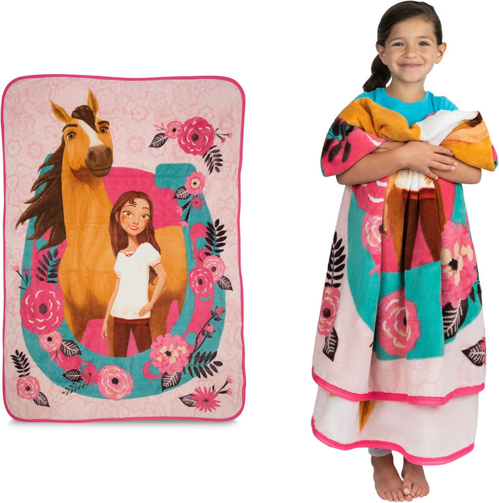 Gabby'S Dollhouse Cakey and Pandy Kids Bedding Super Soft Micro Raschel Throw, 46 in X 60 In, by