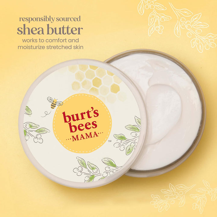 Mama Belly Butter Stretch Mark Cream for Pregnancy Massages Body & Reduces Scar Appearance, Prenatal & Postnatal Tummy Skin Care, Shea Butter & Vitamin E Rich Formula, 6.5 Oz Tub