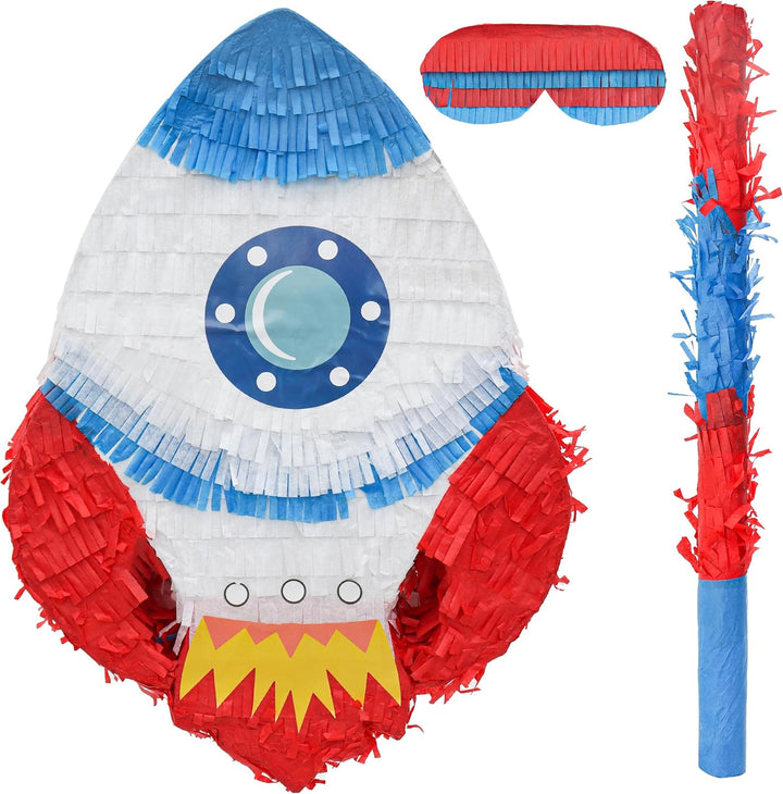 Dinosaur Pinata Bundle with a Blindfold and Bat (17X13X4 Inches), Perfect for Birthday Parties, Animal Theme Parties, Decorations
