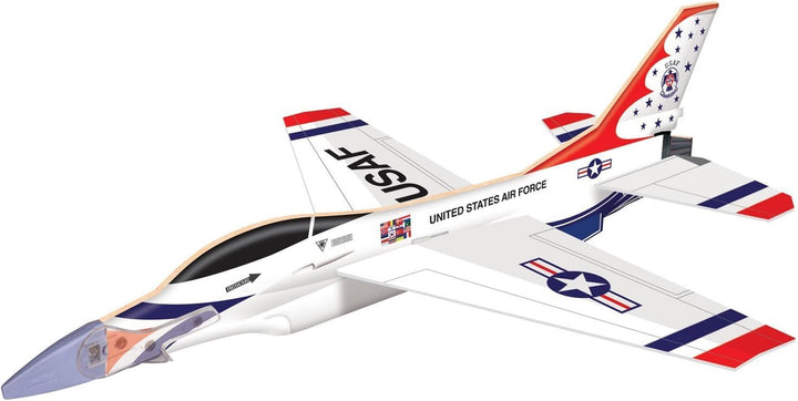 F-16 Thunderbirds Glider Kit - Paper Airplane - Small - Unisex - Ages 6+