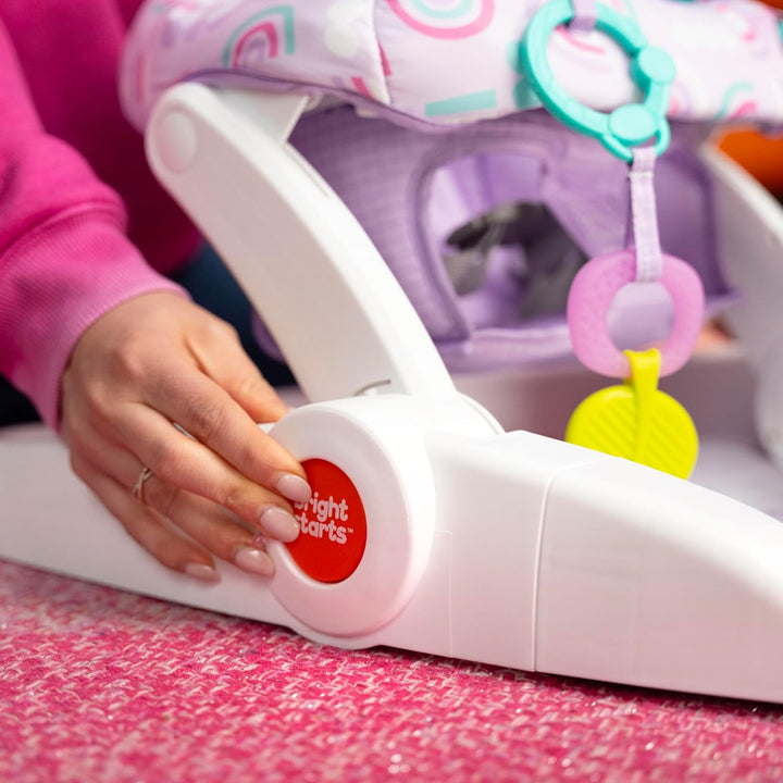 Learn-To-Sit 2-Position Baby Floor Seat with Toys, Unisex, 4-12 Months, Purple Paradise
