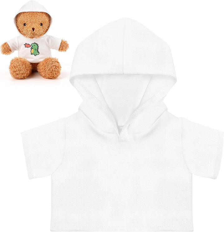 Sublimation Stuffed Bear Tshirt Fit 14-18 Inch Plush Bear Lovely Tiny Blank Stuffed Animal Clothes Easy Matching Doll Accessory Make Your Unique Stuffed Doll Outfit