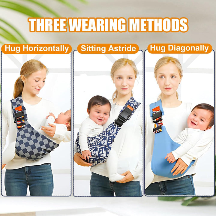 Baby Carrier Newborn to Toddler, Toddler Carrier,Adjustable Baby Sling Carrier Non-Slip Hip Seat Carrier Carrying 10-30 Lbs(Black)