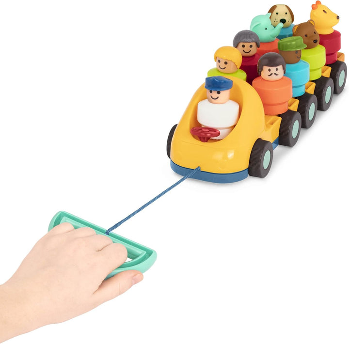 – Toy Bus for Toddlers with Moving Parts & 9 Figures – Developmental Toy for Babies – Spinning Bus – 18+ Months