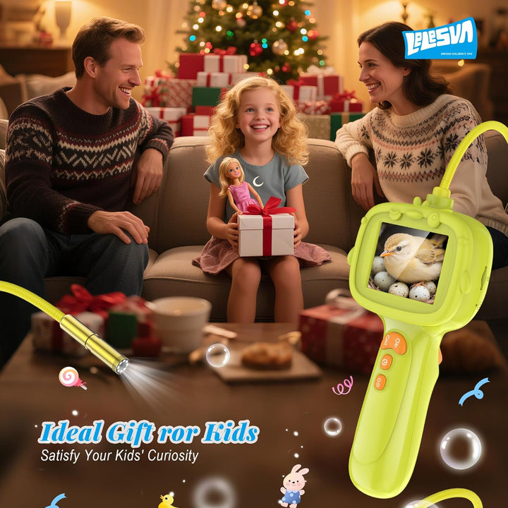 Kids Endoscope with Light, Unique Borescope Snake Camera, Educational Science Stem Toys for Christmas Birthday Gifts for 3 4 5 6 7 8 9 10-Year-Old Boys Girls