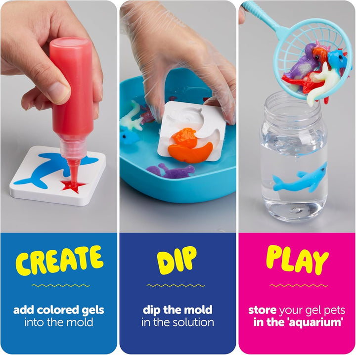 Aqua Fairy Water Gel Kit for Kids - Craft for Kids - Magic Elf Toy Kits - Waters Pets - DIY Squishy Maker - Make Your Own Squishies Toys Crafts for Boys & Girls Ages 6-12