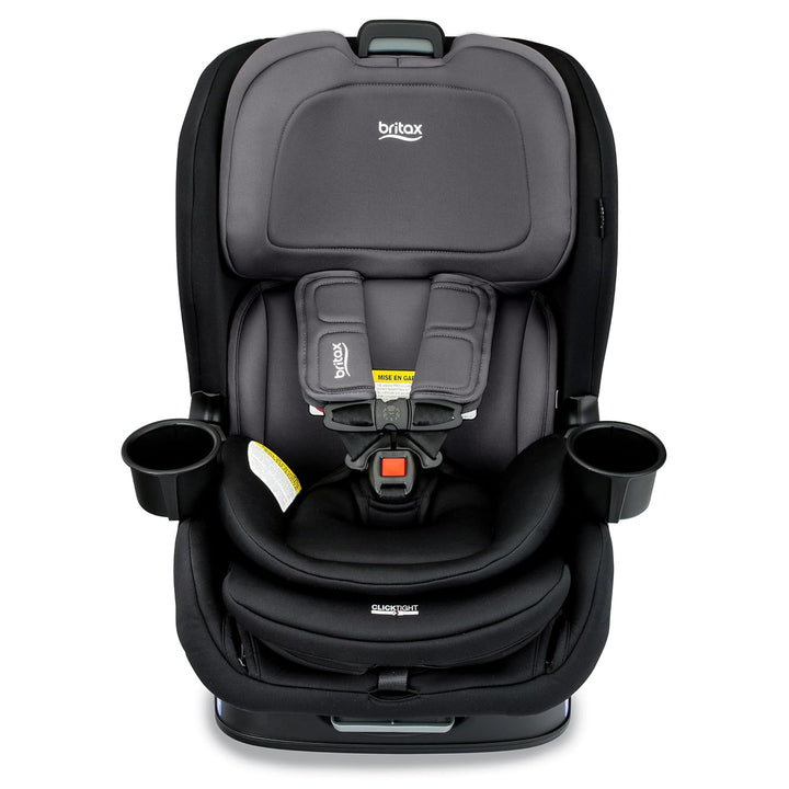 Poplar Convertible Car Seat, 2-In-1 Car Seat with Slim 17-Inch Design, Clicktight Technology, Stone Onyx