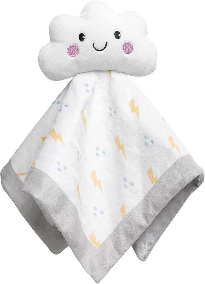 Cloud Security Blanket, Soft Baby Lovey for Babies, Snuggle Toy Stuffed Animal, Newborn Infant and Toddler Security Toy, Baby Boy or Baby Girl Lovie, New Baby Gift, White Cloud Lovey