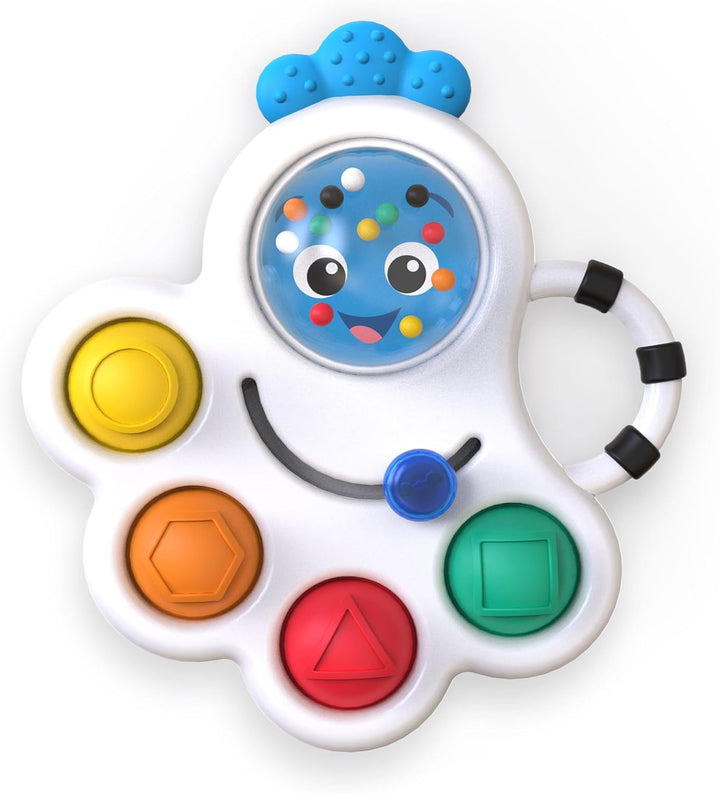Outstanding Opus the Octopus Sensory Rattle & Teether Multi-Use Toy, BPA Free & Chillable, 3 Months & Up, Multicolored