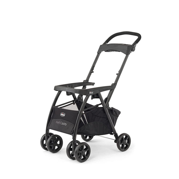 Keyfit Caddy Frame Stroller, Accepts All  Infant Car Seats, Adjustable Handle, Parent Tray | Black/Black
