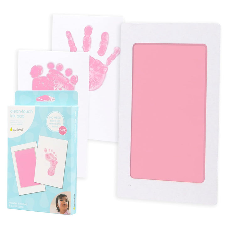 4-Pack Clean-Touch Ink Pad Kit, Mess-Free Inkless Hand and Footprint Kit, Baby Foot Printing Kit, Cat and Dog Paw Print Kit, Suitable for Babies and Pets