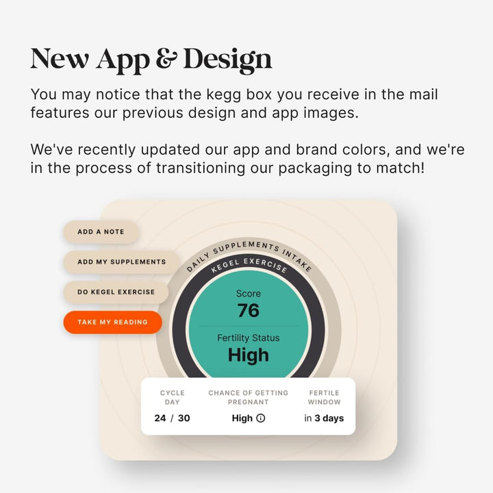 Fertility Tracker + Free Fertility App | Gold | Discover Your Most Fertile Days | No Recurring Costs | Predicts Fertile Window | Helps Exercise Pelvic Floor Muscles