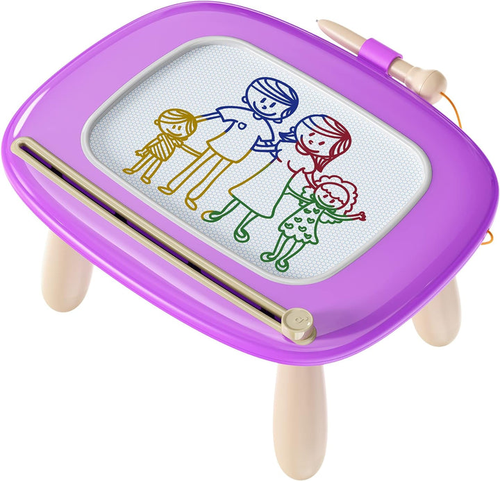 Toys for 1 2 Year Old Girl, Magnetic Drawing Board for Early Learning, Birthday/New Year Gift for Baby Boys, Doodle Board Kids Toddlers 1-3(Pink)
