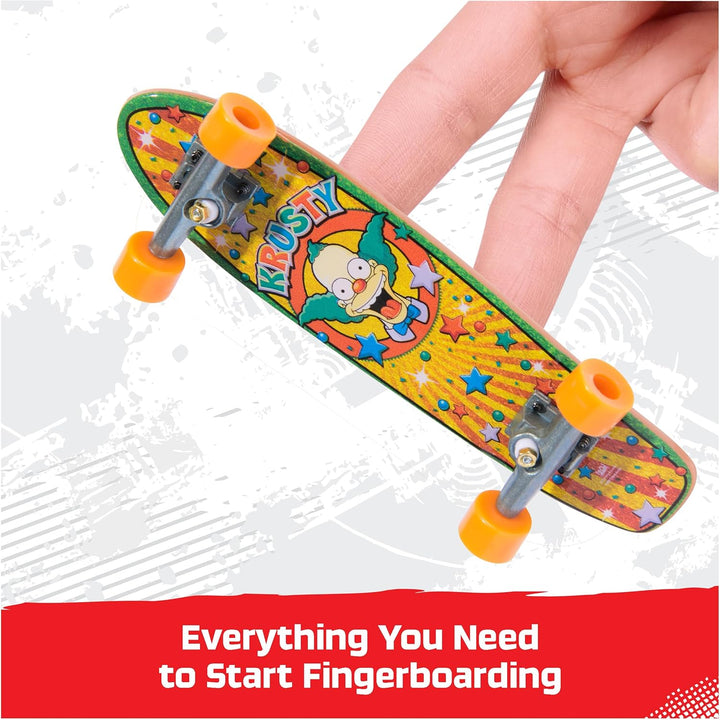 Tech Deck, Ultra DLX Fingerboard 4-Pack, Simpsons Skateboards, Collectible and Customizable Mini Skateboards, Kids Toys for Ages 6 and Up